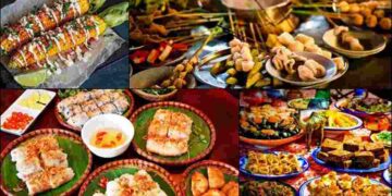 Ẩm thực Hội An phong phú à được bày trí đơn giản mang đậm chất truyền thống