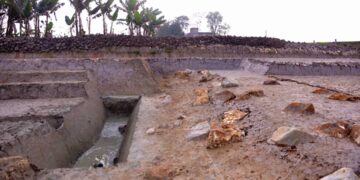 Hào thành tại Thành Nhà Hồ