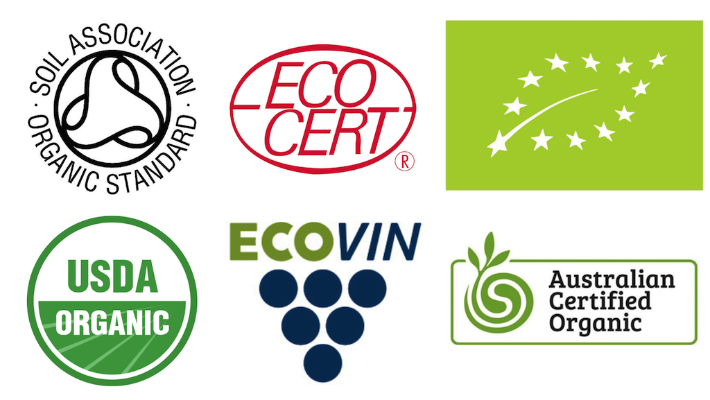 Chứng nhận rượu vang hữu cơ của một số tổ chức trên thế giới